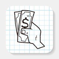 money doodle drawing N2