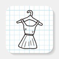 dress doodle drawing