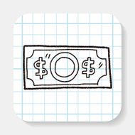 money doodle drawing N3
