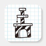 Pet cat tree doodle N2