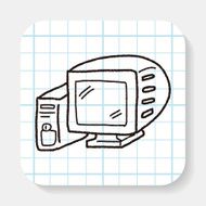 computer doodle drawing