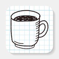 coffee doodle drawing
