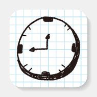 doodle clock