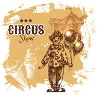 Hand drawn sketch circus and amusement vector illustration Carn N2