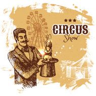 Hand drawn sketch circus and amusement vector illustration Carn N3