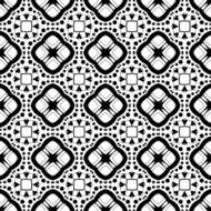 Vector Seamless Vintage Black and White Lace Pattern N13