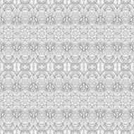 Vector Seamless Abstract Black and White Tribal Pattern N7