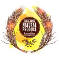 Wheat Wreath Illustration