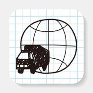 truck shipping doodle N2