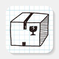 shipping box doodle N13