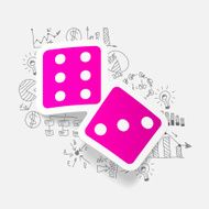 Drawing business formulas dice N2