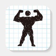 Strong muscle doodle N3