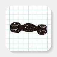 dumbbell fitness doodle N2