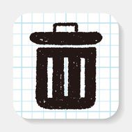 Doodle Trash can
