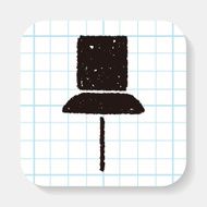 Doodle thumbtack