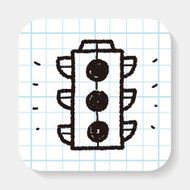 doodle traffic lights