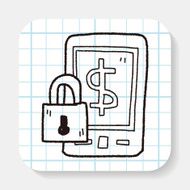 phone money safe doodle