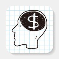 brain money doodle