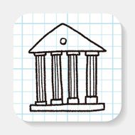 bank doodle drawing