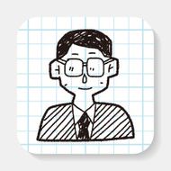 doodle businessman