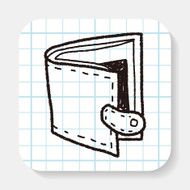 wallet doodle drawing N2