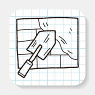 cement trowel doodle