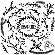 Hand drawn branches N2