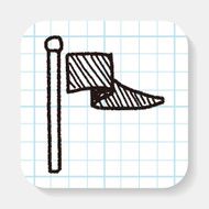 flag doodle drawing