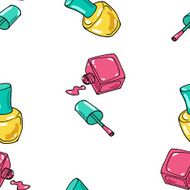 Seamless pattern with nail polish N28
