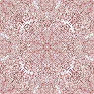 Mehndi henna design seamless pattern N3