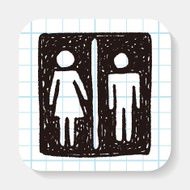 man and woman doodle