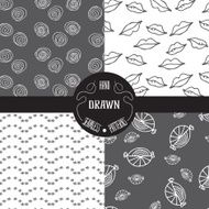 Set of abstract seamless patterns N8