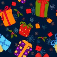 Hand drawn illustration - Magic gift boxes Pattern