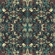 Beautiful Curly Abstract Seamless Pattern