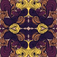 Beautiful Curly Abstract Seamless Pattern N2