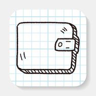 wallet doodle drawing N3