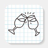doodle wineglass