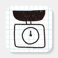 scale weight doodle drawing