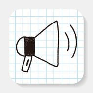 loudspeaker doodle drawing