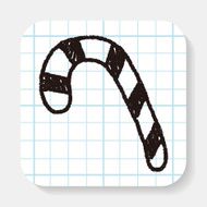 candy cane doodle drawing