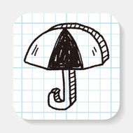 umbrella doodle drawing
