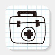 medical box doodle drawing N15
