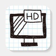 television doodle drawing