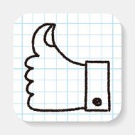 Like thumb doodle drawing