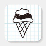 ice cream doodle drawing N4