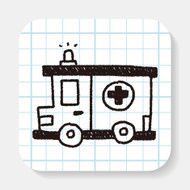 ambulance doodle drawing