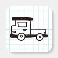 truck doodle drawing