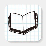 book doodle drawing N4