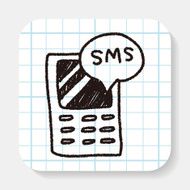 cell phone message doodle drawing N3