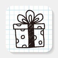 birthday presents doodle drawing N2
